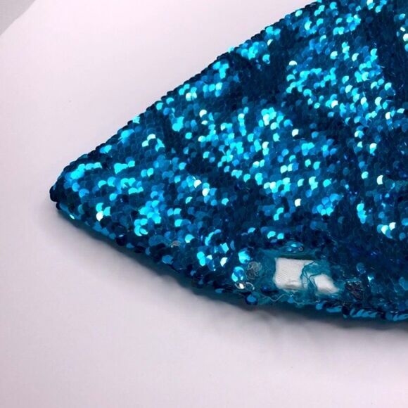 Reversible Sequin Mermaid Tail Fleece Sleeper Sleep Sack OS - Picture 4 of 8